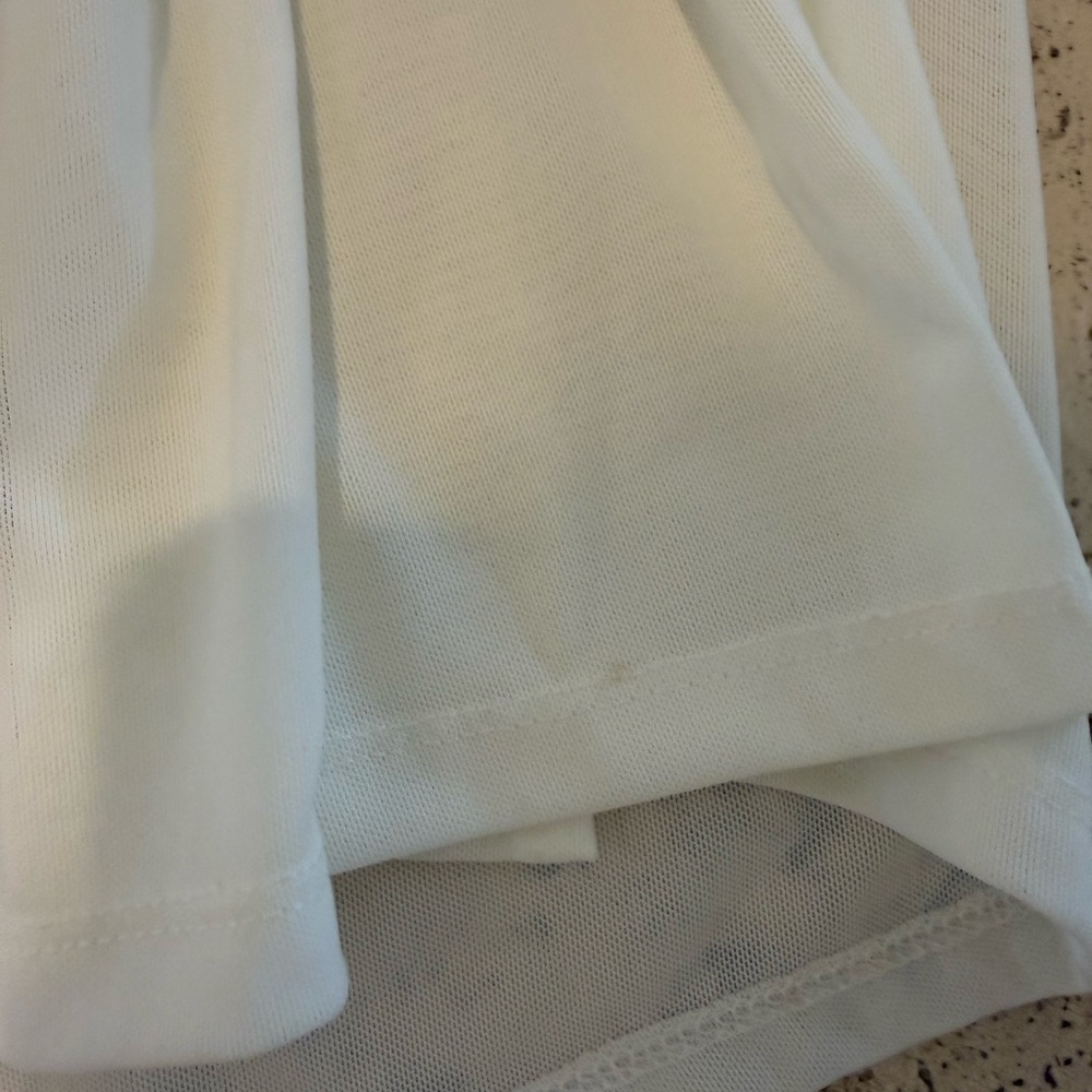 Staud white mesh skirt cover up - Picture 2 of 7